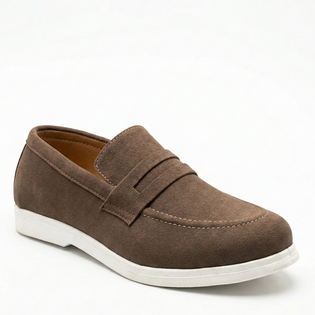 RA PREMIUM BROWN LOAFARS- 14311
