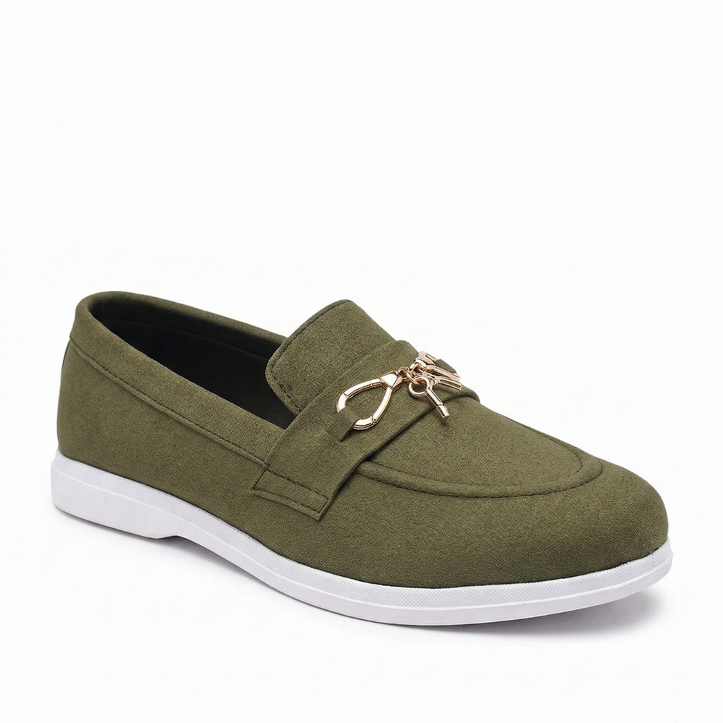 RA Casual GREEN LOAFAR SHOES- 14307