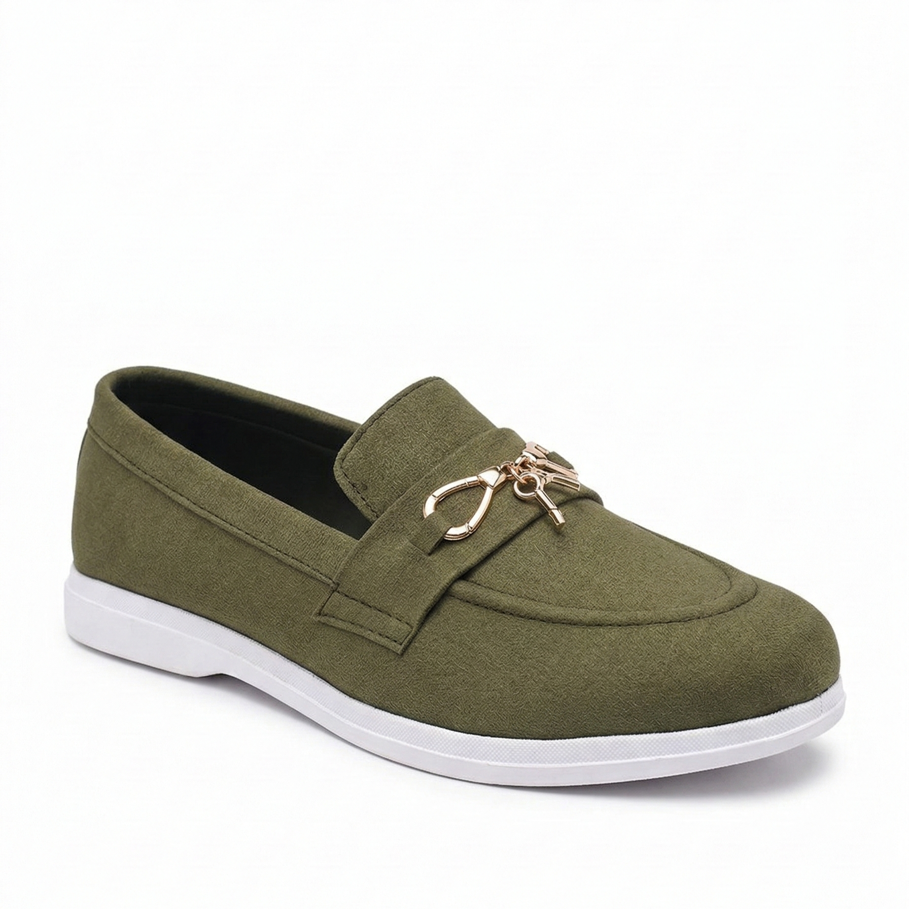 RA GREEN LOAFAR SHOES- 14307