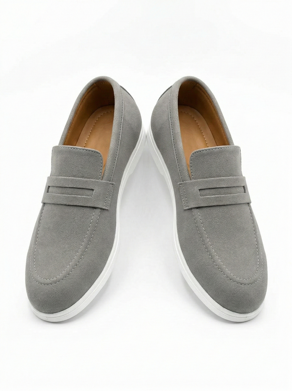 RA PREMIUM GREY LOAFARS- 14312