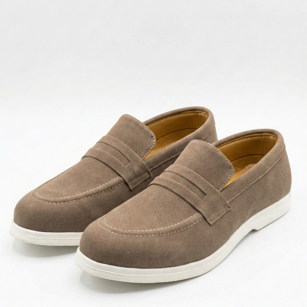 RA PREMIUM BROWN LOAFARS- 14311