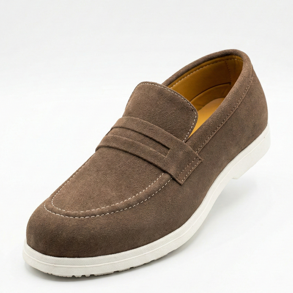 RA PREMIUM BROWN LOAFARS- 14311