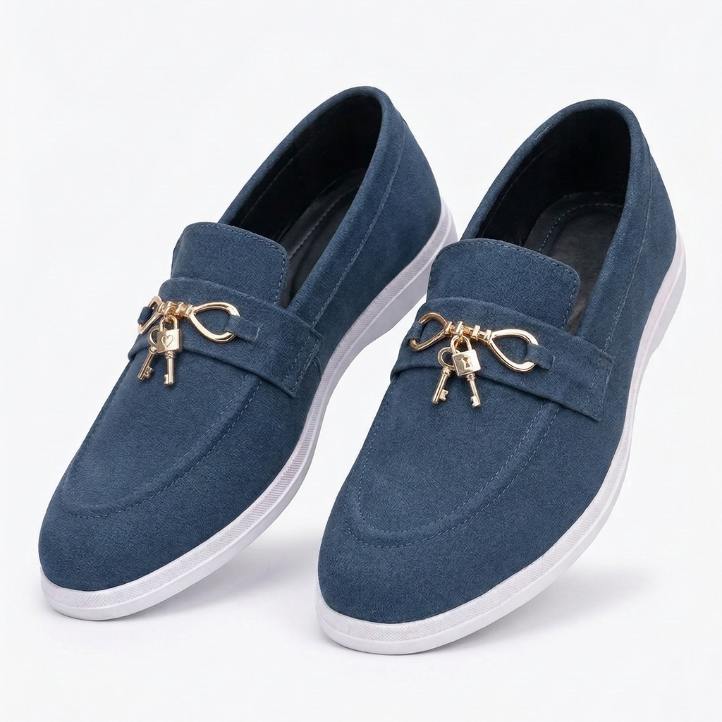 RA BLUE LOAFAR SHOES- 14308